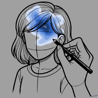 drawing a realistic person