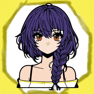 girl with braid anime