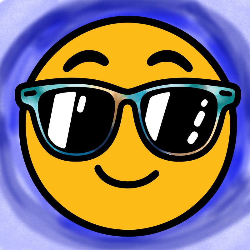 emoji with sunglasses