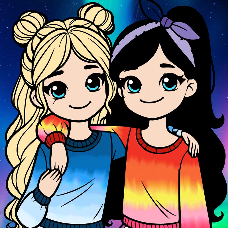 two girl best friends