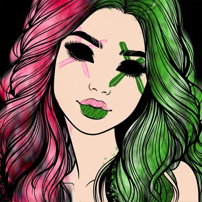 beautiful realistic girl