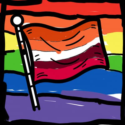 blank flag with straight