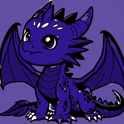 fierce baby night dragon