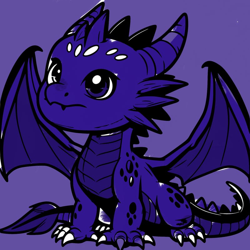 fierce baby night dragon