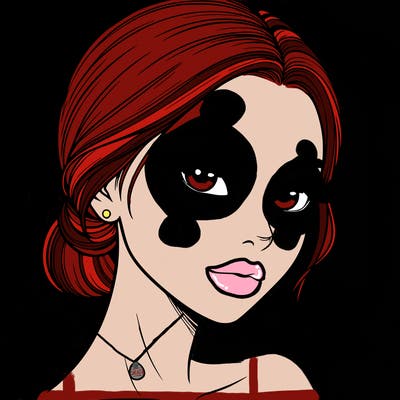 realistic girl with lashes