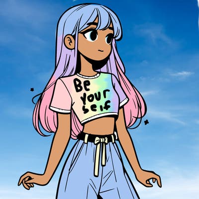 girl in a cute crop top