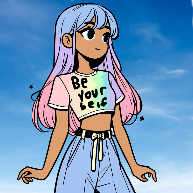 girl in a cute crop top