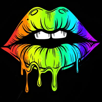 lips that look realistic and drip