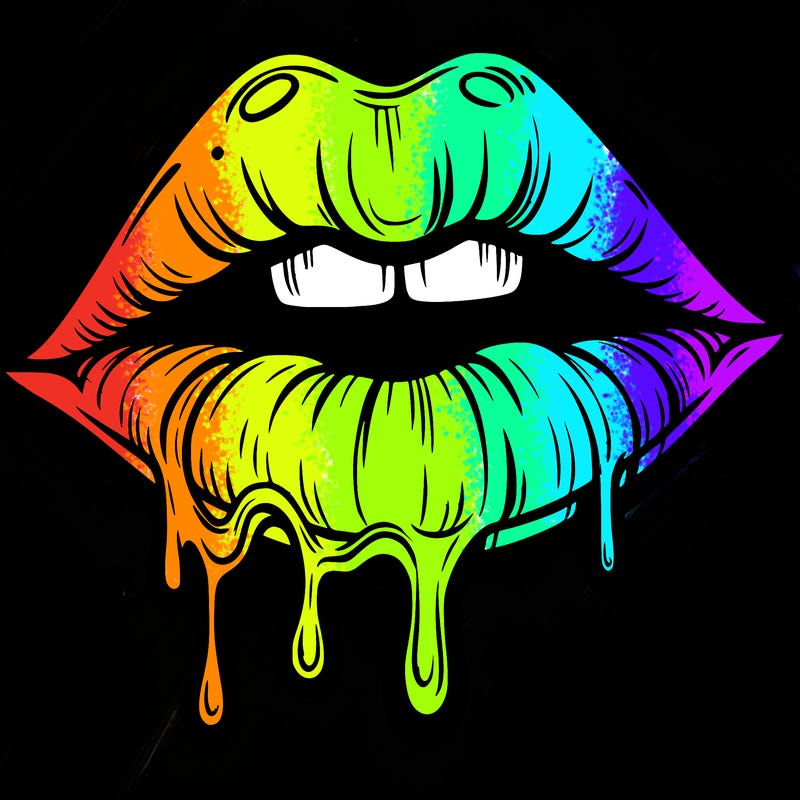 lips that look realistic and drip