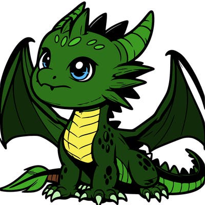 fierce baby night dragon