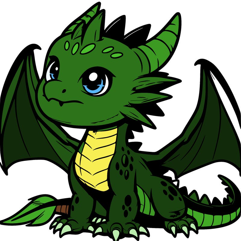 fierce baby night dragon