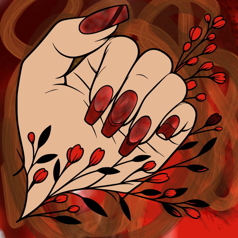 nails with french tip