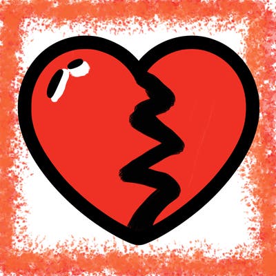 a blank heart