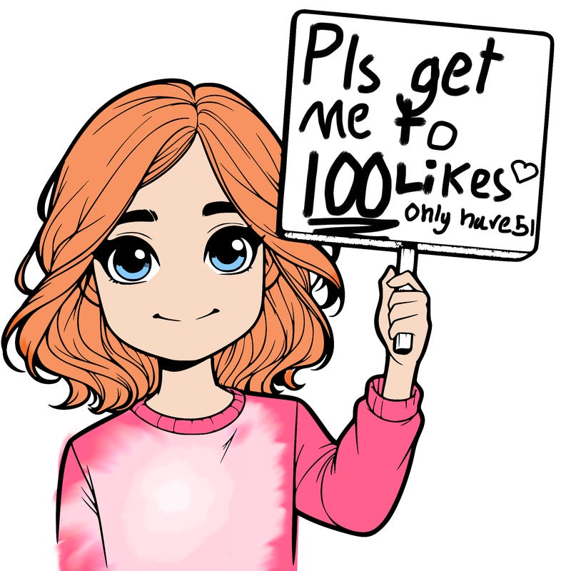 realistic girl holding up a sign