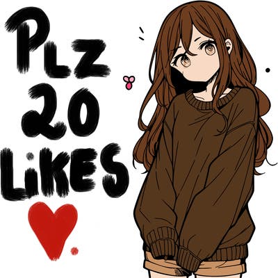 manga teen girl  in a sweater and baggy pants