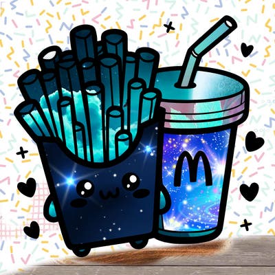 cute mcdonalds meal happy meal fries