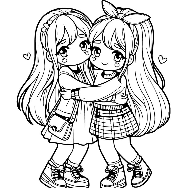 two best friends that are girls hugging