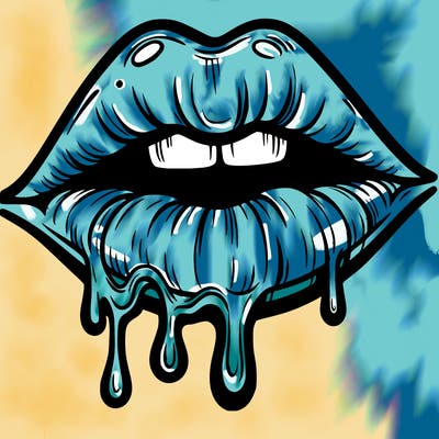 lips that look realistic and drip
