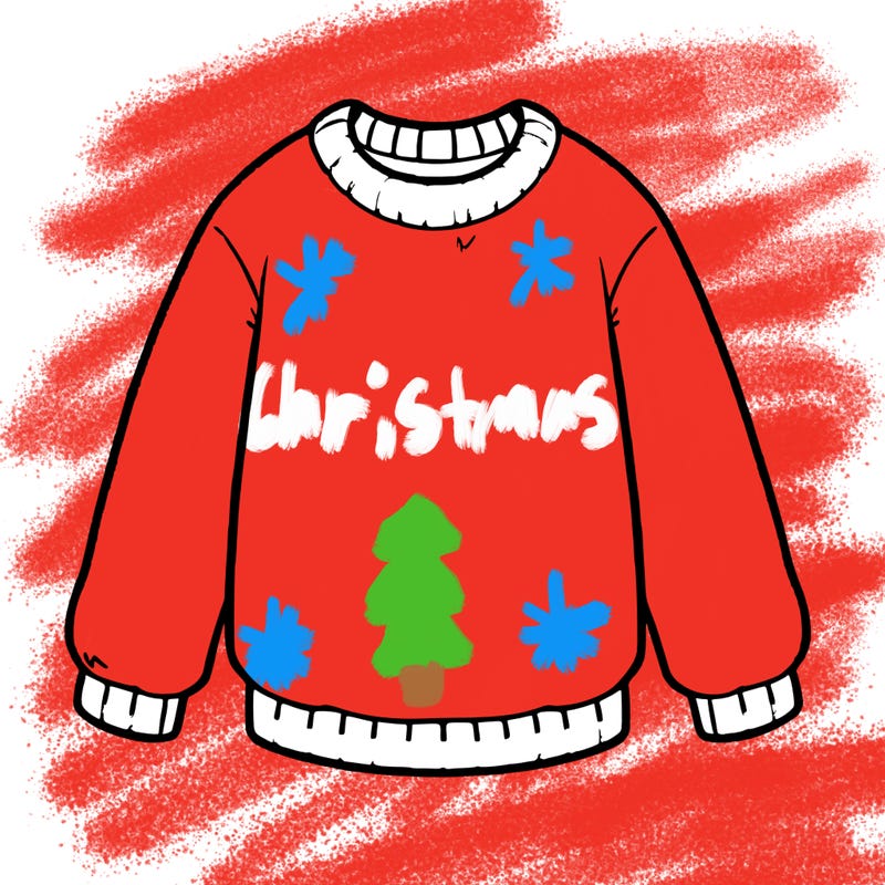 al, white sweater blank sweater no details