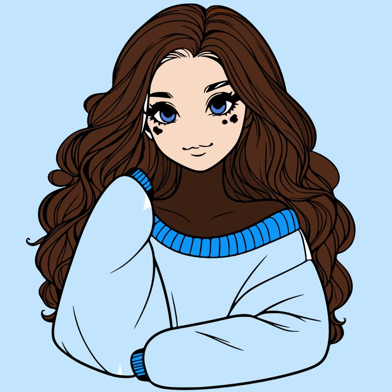 a beautiful girl in a big sweatshirt