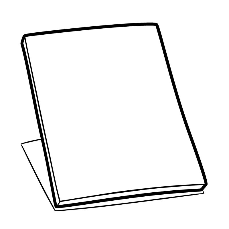 a white blank piece of paper flat
