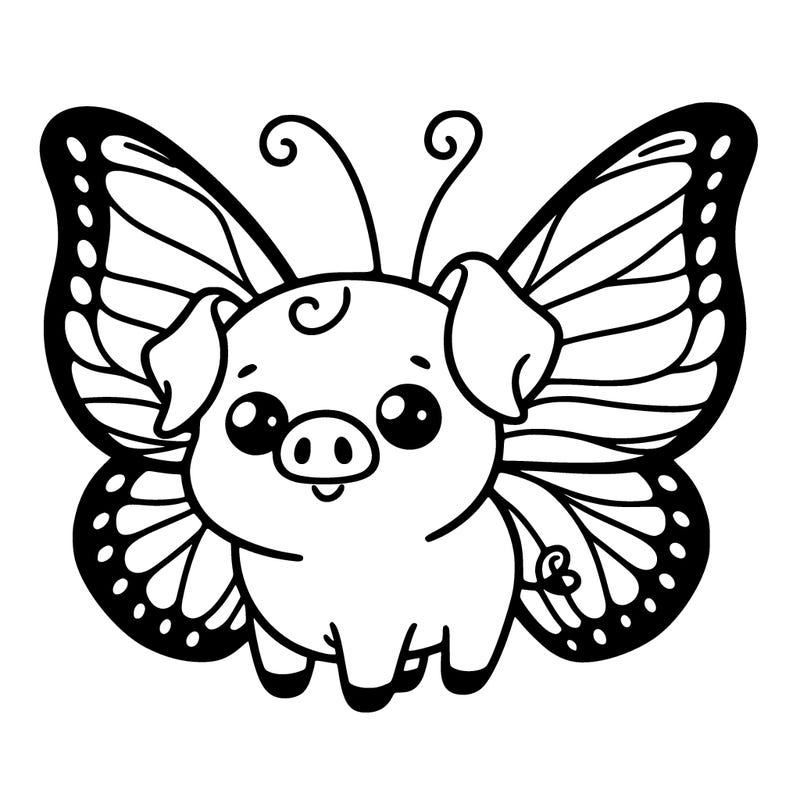 butterfly pig