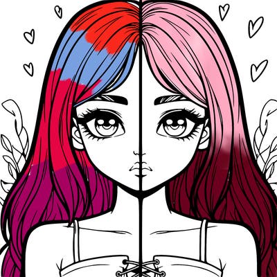 realistic girl split