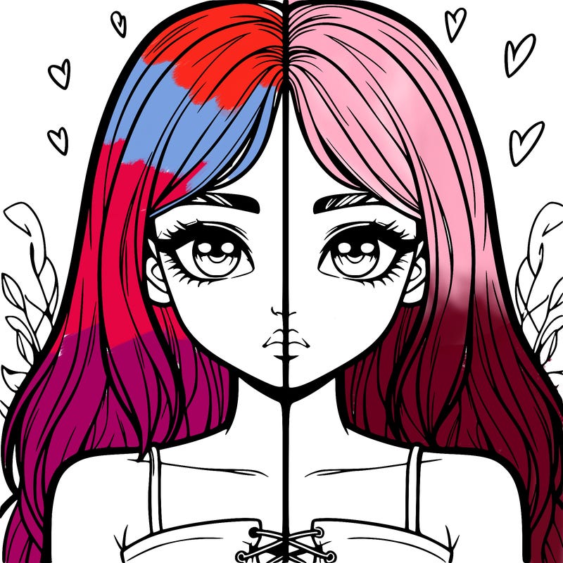 realistic girl split