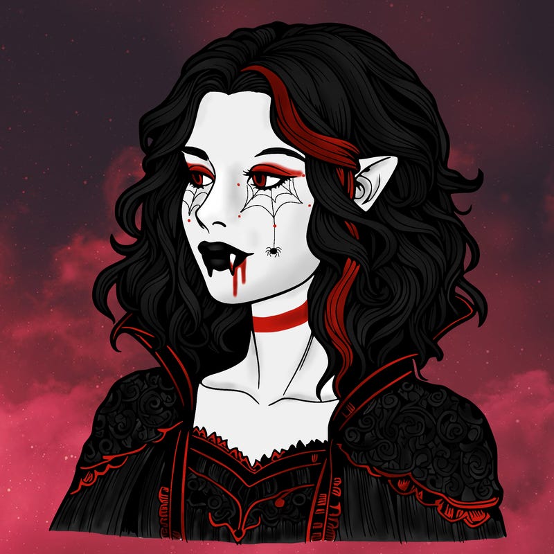 vampire girl realistic