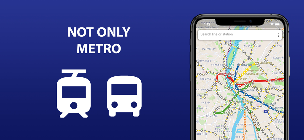 Smartphone showing Florence transport map with metro tram and bus routes