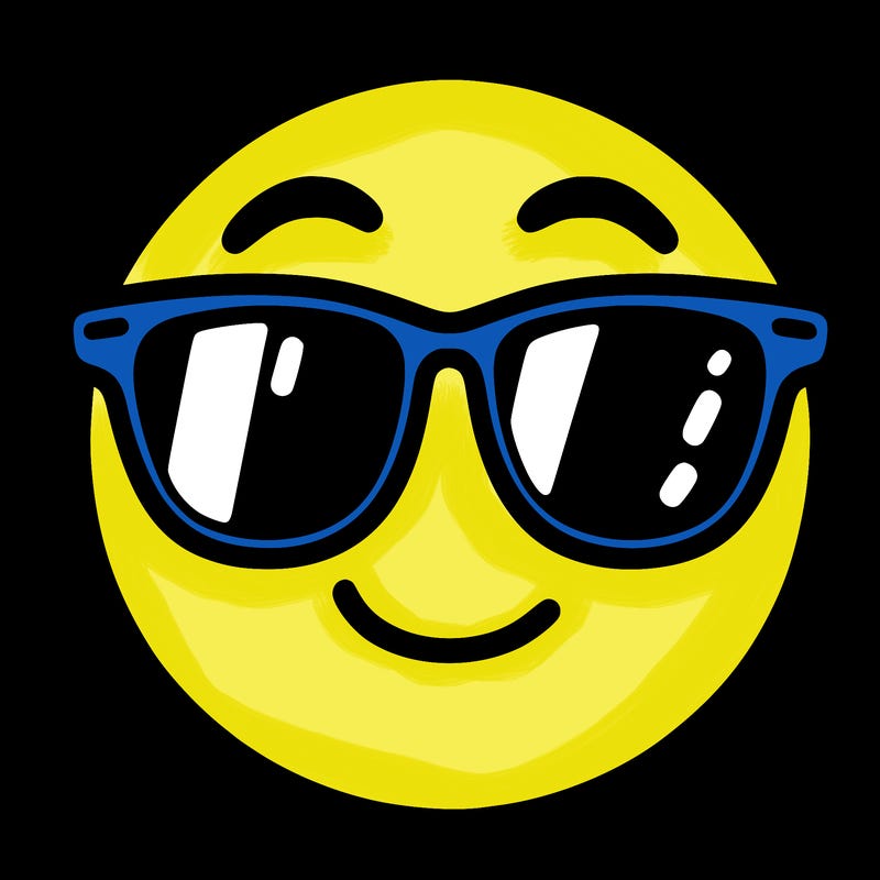 emoji with sunglasses