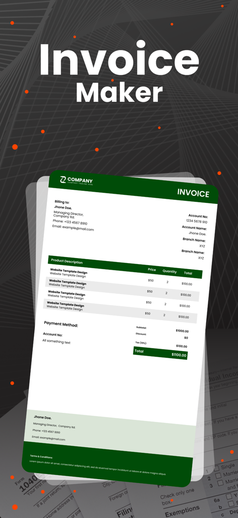 Invoice Maker - Easy creation - Business App | MWM