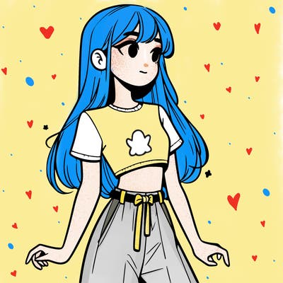 girl in a cute crop top