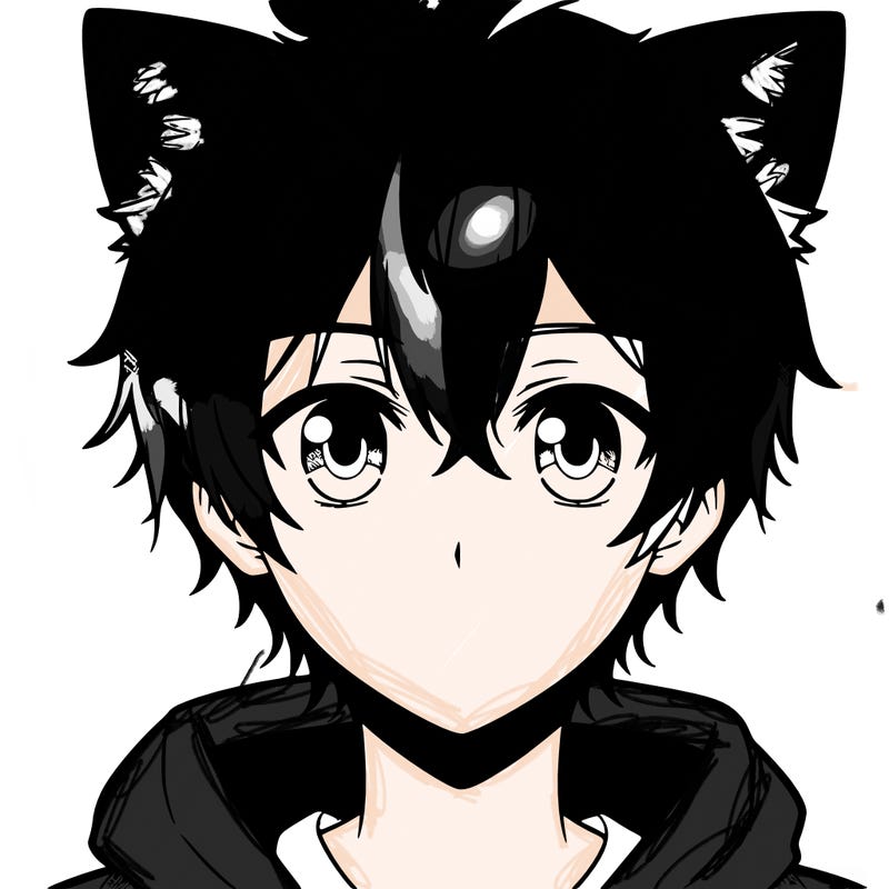anime boy with cat ears