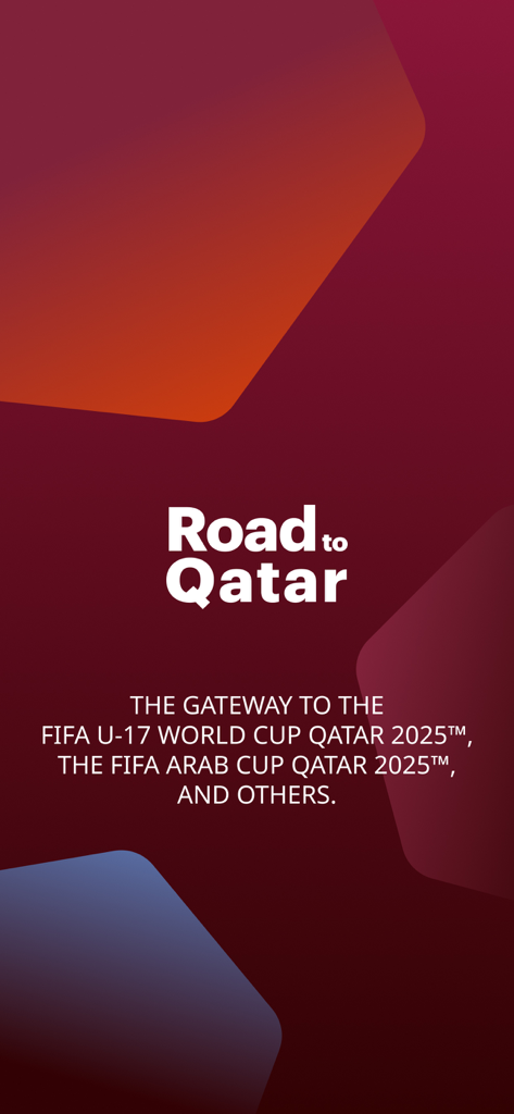 Road To Qatar Tickets - Road to Qatar app intro screen for FIFA tournament tickets