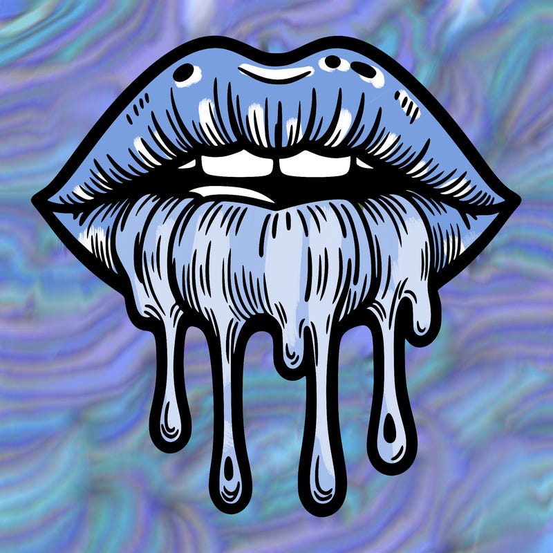 dripping lips