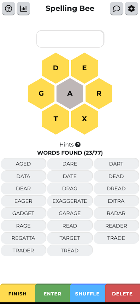Spelling Bee - Word Challenge - Navigation App | MWM