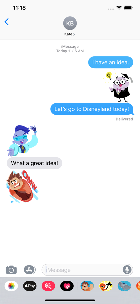 Ralph Breaks the Internet - An iMessage chat using Ralph Breaks the Internet stickers including Ralph OMW and KnowsMore