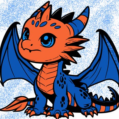 fierce baby night dragon