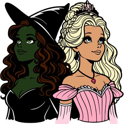 'elphaba and glinda (realistic)