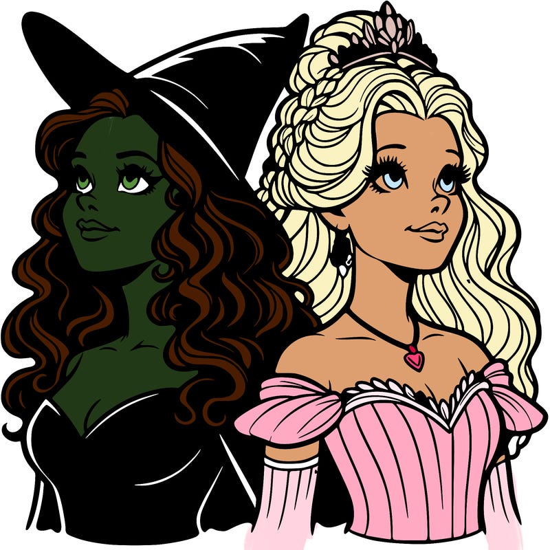 'elphaba and glinda (realistic)