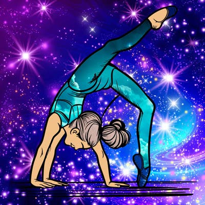 girl doing gymnastics