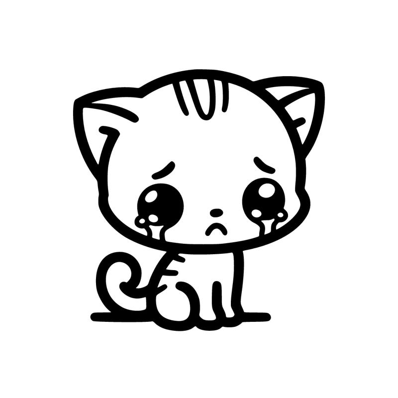 sad cat