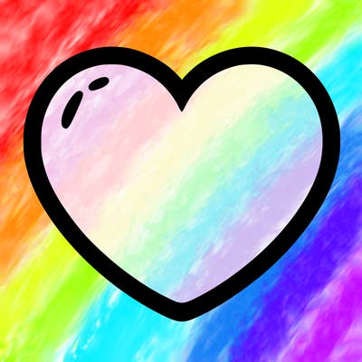 a blank heart