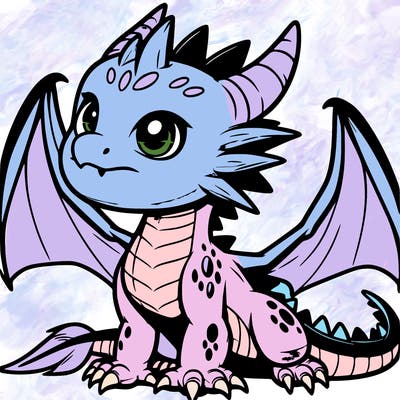fierce baby night dragon