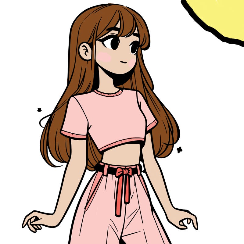 girl in a cute crop top