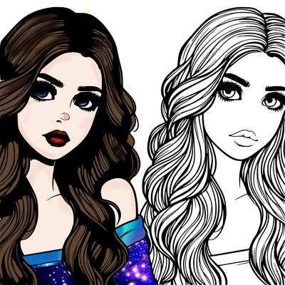 beautiful realistic detail girl