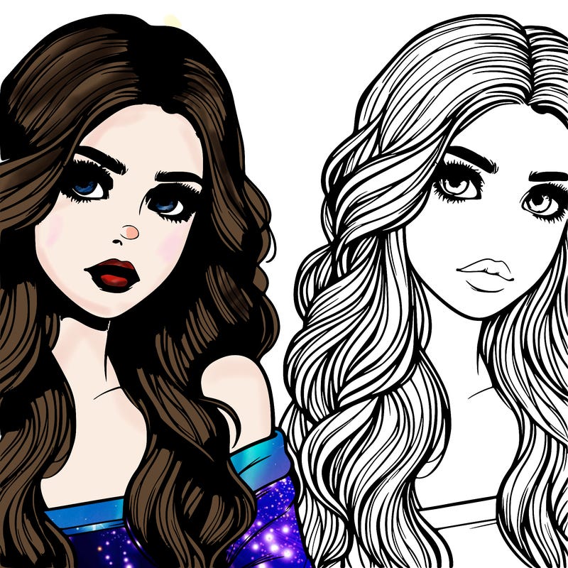 beautiful realistic detail girl