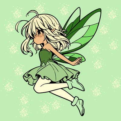 manga fairy flying