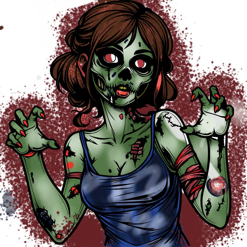 realistic zombie girl